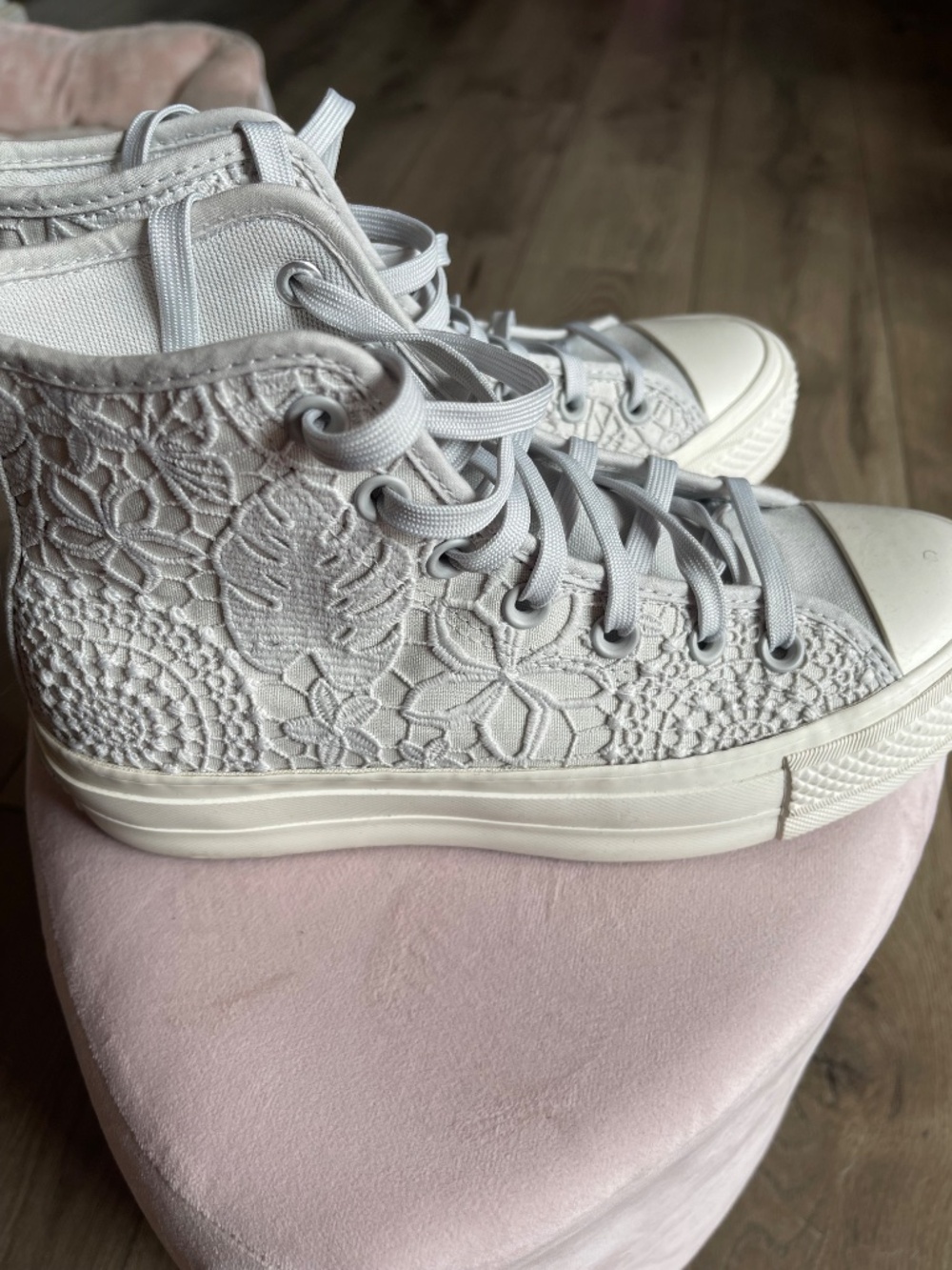 Gray Hightop Platform Converse - Final Markdown - Picture 6 of 7